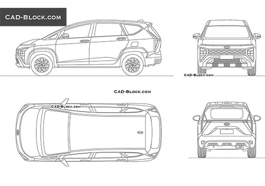 Hyundai Stargazer Prime IVT - download vector illustration