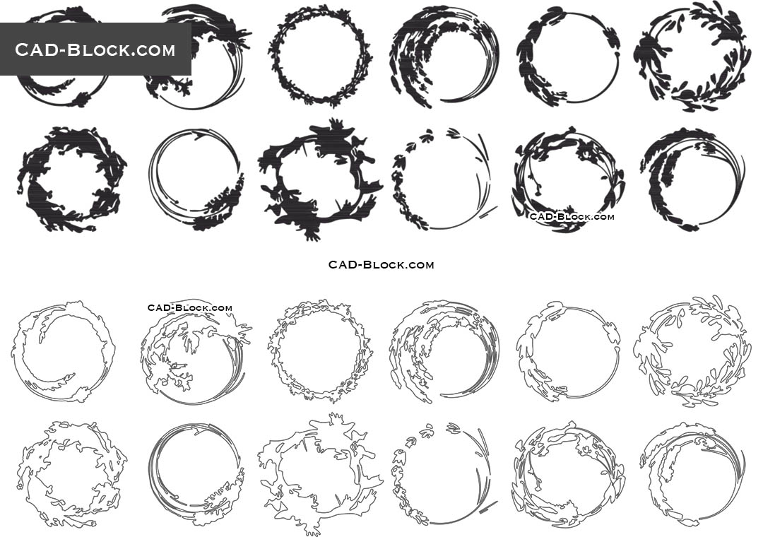 Round Decoration - CAD Blocks, AutoCAD file
