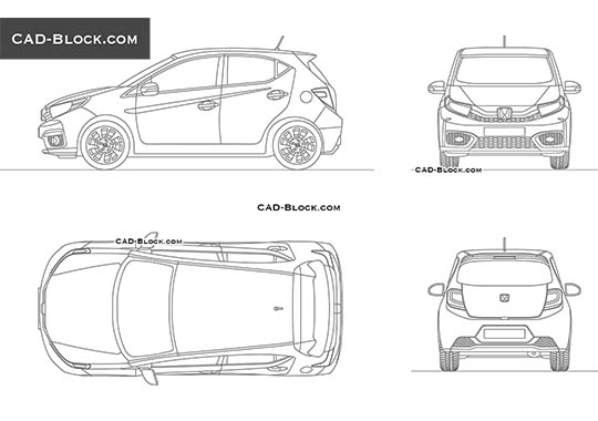 Honda Brio RS - download vector illustration