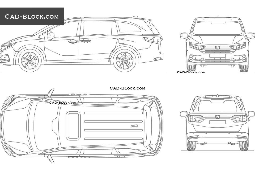 Honda Odyssey Elite - CAD Blocks, AutoCAD file
