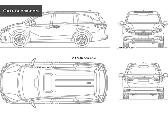 Honda Odyssey Elite - download vector illustration