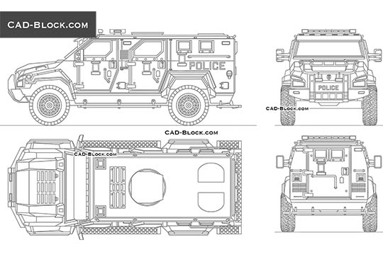 Pit-Bull XV SWAT Truck - download vector illustration