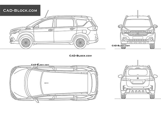 Suzuki XL6 - download vector illustration