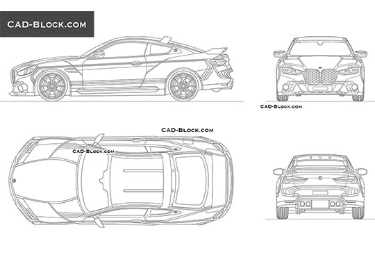 BMW 3.0 CSL - download vector illustration
