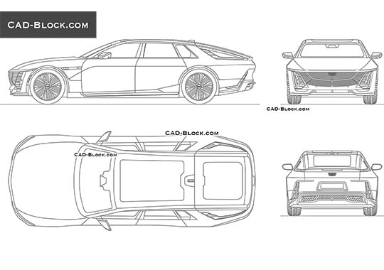 Cadillac Celestiq - download vector illustration