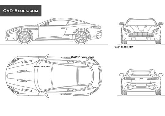 Aston Martin DB11 - download vector illustration