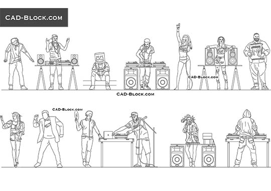 DJ Equipment - download vector illustration