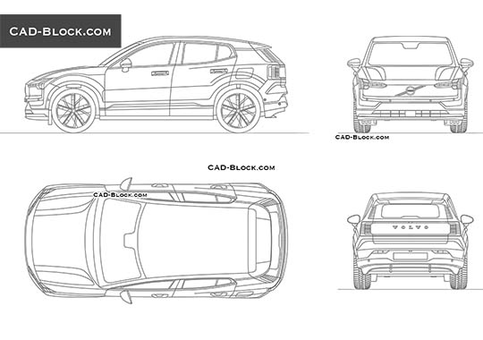 Volvo EX30 - download vector illustration