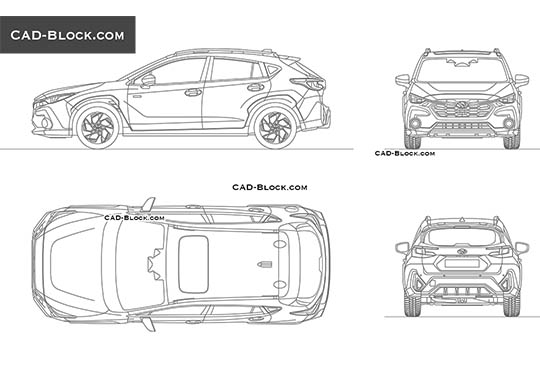 Subaru Crosstrek - download vector illustration