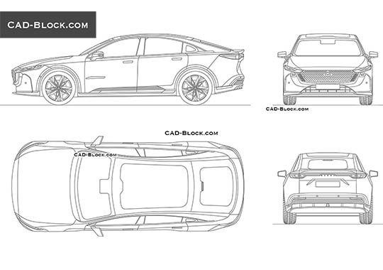 Mazda EZ-6 - download vector illustration