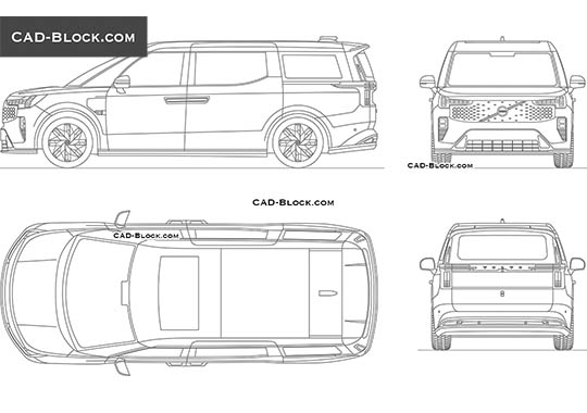 Volvo EM90 - download vector illustration