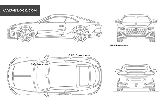 Bentley Mulliner Batur (2022) - download vector illustration