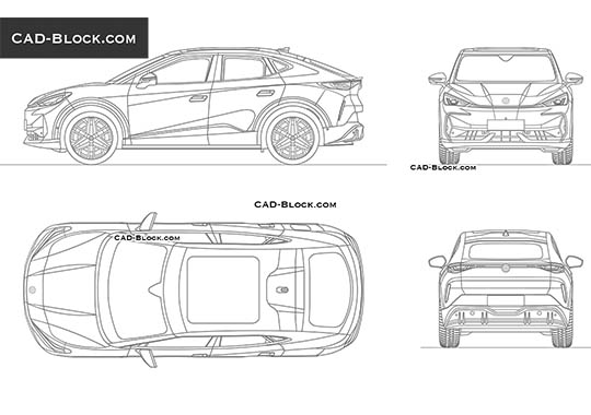 Volkswagen ID Unyx - download vector illustration