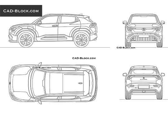 Suzuki e Vitara - download vector illustration