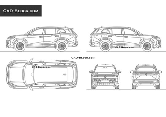 Volkswagen Tayron - download vector illustration