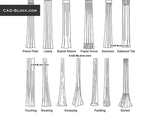 Curtain Templates - download vector illustration