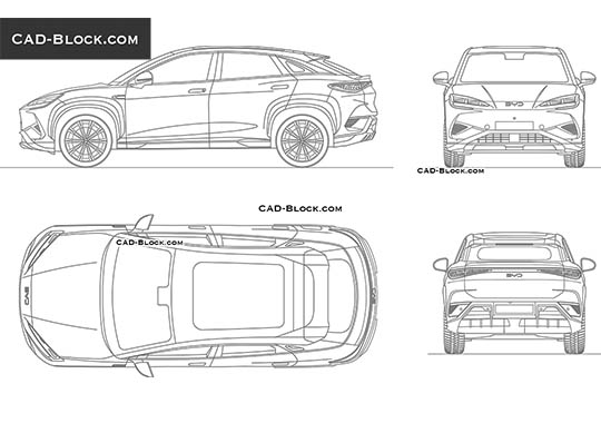 BYD Sealion 7 - download vector illustration