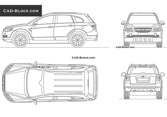 Chevrolet Captiva (2006) - download vector illustration
