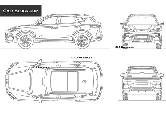 BYD Seal U DM-I - download vector illustration