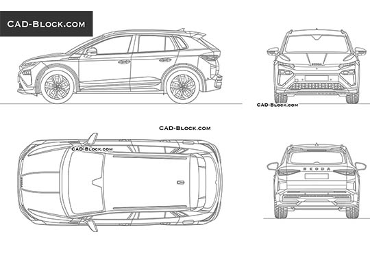 Skoda Elrog - download vector illustration