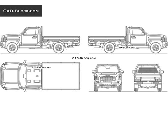 Kia Tasman Cargo Single Cab - download vector illustration