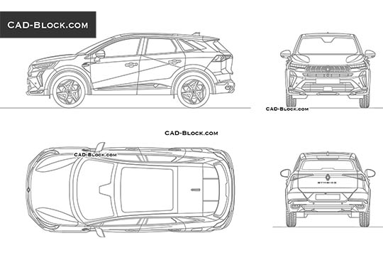 Renault Symbioz - download vector illustration