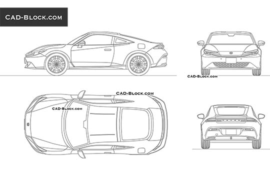 Honda Prelude (2026) - download vector illustration